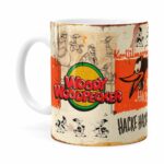 Caneca Pica-pau Retrô Branca