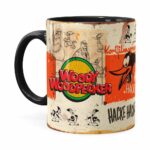 Caneca Pica-pau Retrô Preta