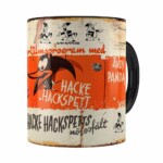 Caneca Pica-pau Retrô Preta