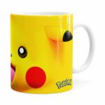 Caneca Pikachu 3d Print Pokémon Branca