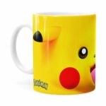 Caneca Pikachu 3d Print Pokémon Branca