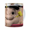 Caneca Popeye O Marinheiro 3d Print Retrô Branca