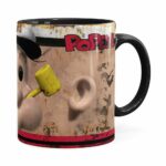 Caneca Popeye O Marinheiro 3d Print Retrô Preta