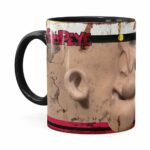 Caneca Popeye O Marinheiro 3d Print Retrô Preta