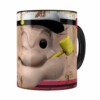 Caneca Popeye O Marinheiro 3d Print Retrô Preta