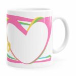 Caneca Porcelana Mãe Eu Te Amo Branca