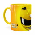 Caneca Ranger Amarelo 3d Print Power Rangers Amarela