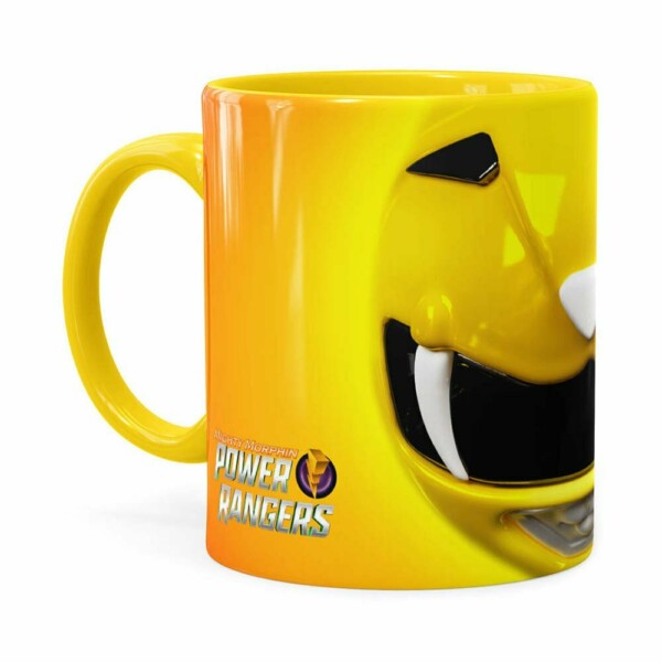 Caneca Ranger Amarelo 3d Print Power Rangers Amarela