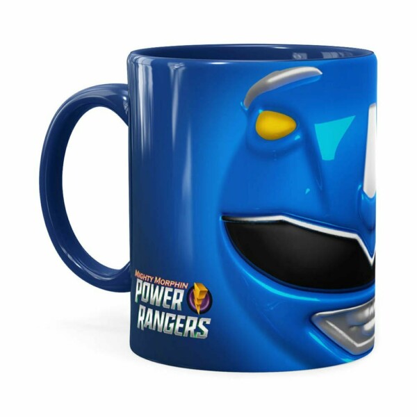 Caneca Ranger Azul 3d Print Power Rangers Azul Escuro