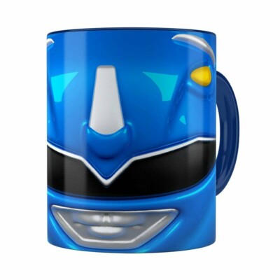 Caneca Ranger Azul 3d Print Power Rangers Azul Escuro