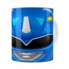 Caneca Ranger Azul 3d Print Power Rangers Branca