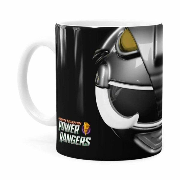 Caneca Ranger Black 3d Print Power Rangers Branca