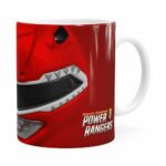 Caneca Ranger Red 3d Print Power Rangers Branca