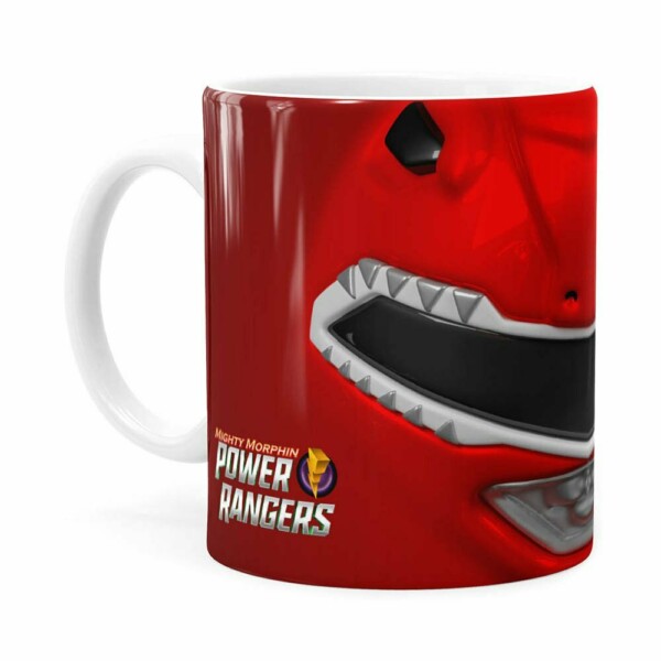 Caneca Ranger Red 3d Print Power Rangers Branca