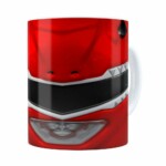 Caneca Ranger Red 3d Print Power Rangers Branca