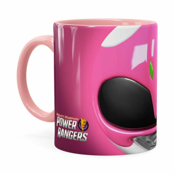 Caneca Ranger Rosa 3d Print Power Rangers Rosa