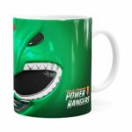 Caneca Ranger Verde 3d Print Power Rangers Branca