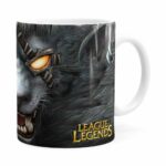 Caneca Rengar 3d Print League Of Legends Branca