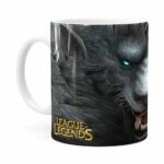 Caneca Rengar 3d Print League Of Legends Branca