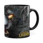 Caneca Rengar 3d Print League Of Legends Preta