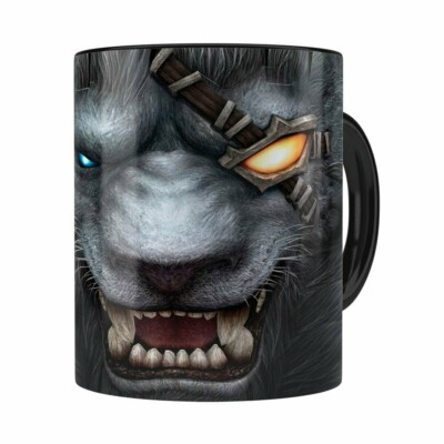 Caneca Rengar 3d Print League Of Legends Preta