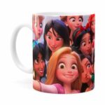 Caneca Selfie Das Princesas Disney Branca
