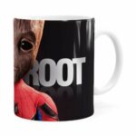 Caneca Spider Groot 3d Print Branca