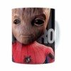 Caneca Spider Groot 3d Print Branca