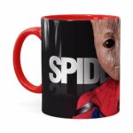Caneca Spider Groot 3d Print Vermelha