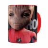 Caneca Spider Groot 3d Print Vermelha