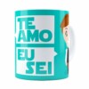 Caneca Namorados Princesa Leia e Han Solo Branca