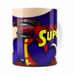 Caneca Super Mãe Bebê Branca