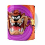 Caneca Taz 3D Print Branca