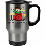 Caneca Térmica 8 Bits Bateria 500ml Inox