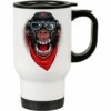 Caneca Térmica A Aventura Do Macaco Mau 500ml Branca