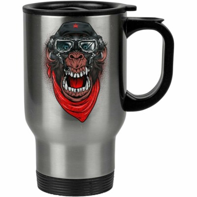 Caneca Térmica A Aventura Do Macaco Mau 500ml Inox