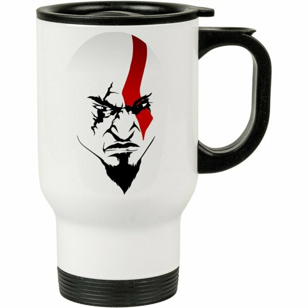 Caneca Térmica A Face De Kratos 500ml Branca