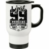 Caneca Térmica Academia Eu Tenho 99 Problemas 500ml Branca