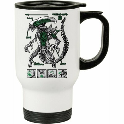Caneca Térmica Alien Anatomia 500ml Branca