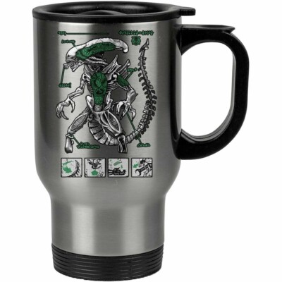 Caneca Térmica Alien Anatomia 500ml Inox