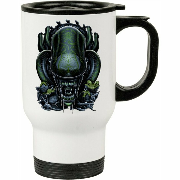 Caneca Térmica Alien Filme 500ml Branca