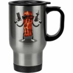 Caneca Térmica Bacon Exterminador 500ml Inox