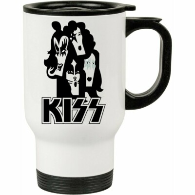 Caneca Térmica Banda Kiss V01 500ml Branca