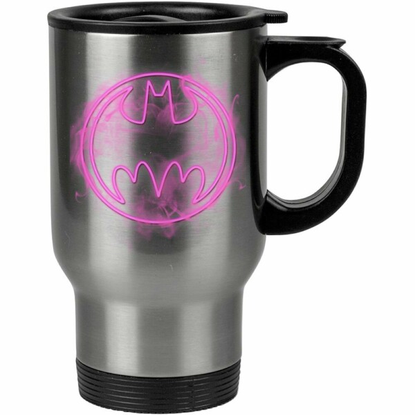 Caneca Térmica Batman Logo Neon 500ml Inox