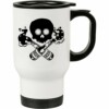 Caneca Térmica Beer Geek Caveira 500ml Branca