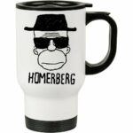 Caneca Térmica Breaking Bad Homerberg  500ml Branca