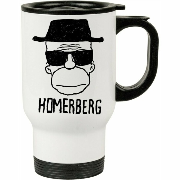 Caneca Térmica Breaking Bad Homerberg  500ml Branca