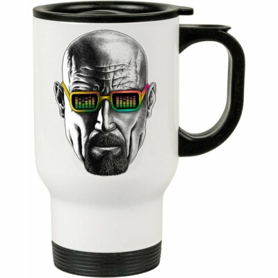 Caneca Térmica Breaking Bad Mr White Groovy 500ml Branca