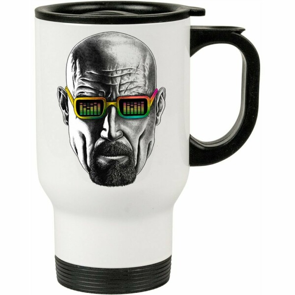 Caneca Térmica Breaking Bad Mr White Groovy 500ml Branca