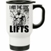 Caneca Térmica Breaking Bad Who Lifts Academia 500ml Branca